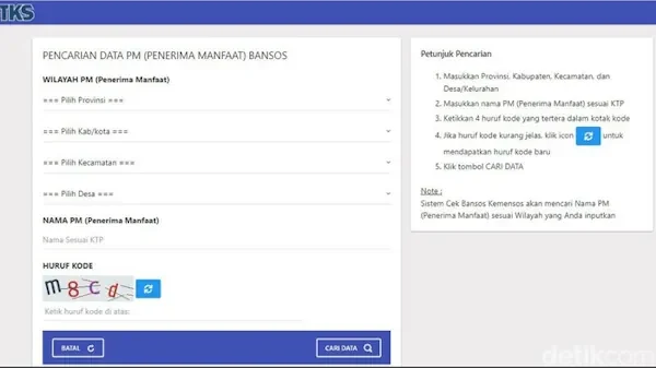 cek bansos penebalan bpnt